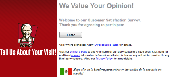 Talk To Kfc Customer Satisfaction Survey Www Talktokfc Talk To Kfc Customer Satisfaction Survey Www Talktokfc