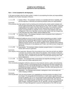 performance review evaluation