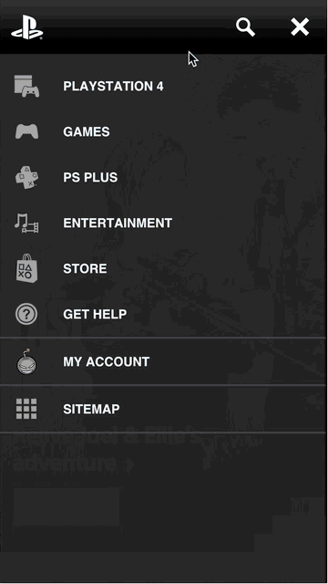 The Curtain Menu A Mobile Alternative To The Desktop Drop Down Menu Menu Layout Web Design Menu