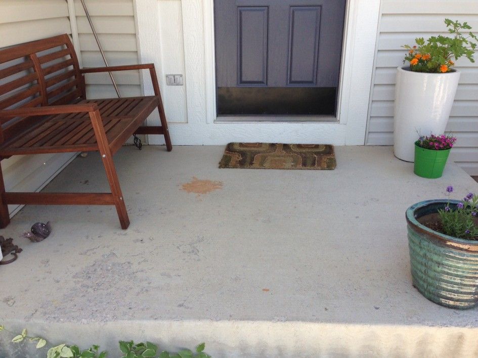 white grey exterior paint concrete patio on light grey exterior