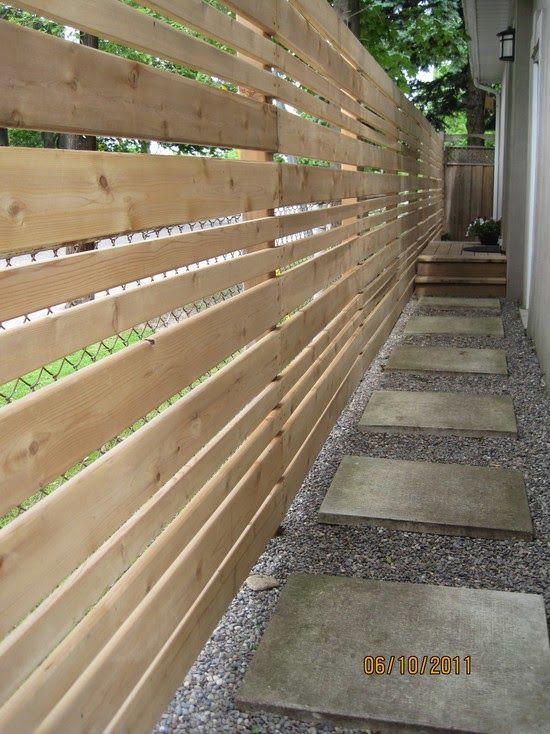 40 μοναδικές ιδέες με φράχτες Toftiaxa Gr Backyard Fences Privacy Fence Landscaping Fence Design