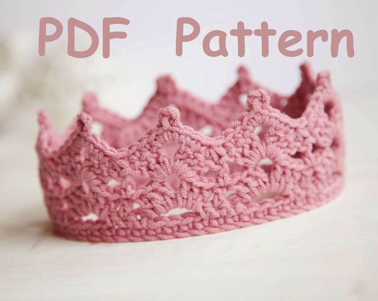 Knitted Handmade Crown Hair Accessories Photo Props Tiara Headwear Headband