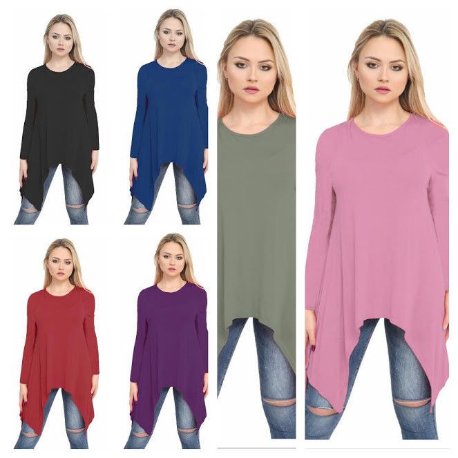 New Ladies Plain Hanky Hem Short Cap Sleeve Flared Swing Long Midi Party Dress