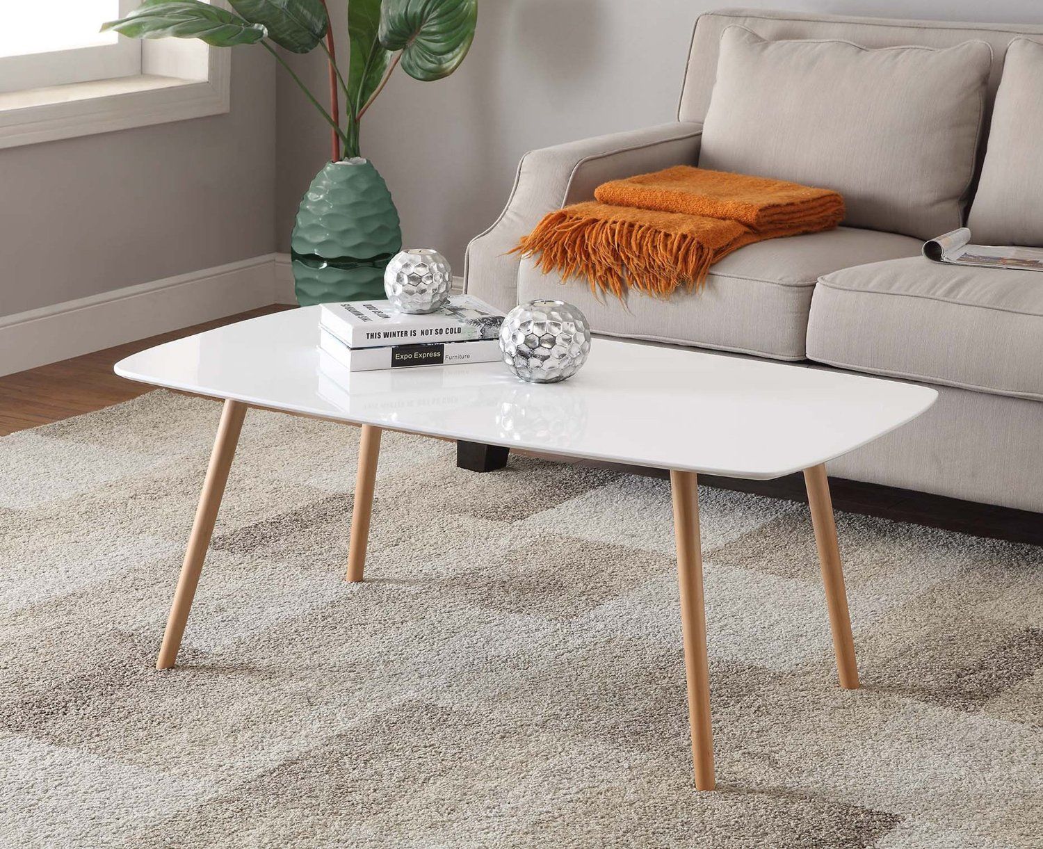 86 Amazon Com Convenience Concepts Oslo Coffee Table White