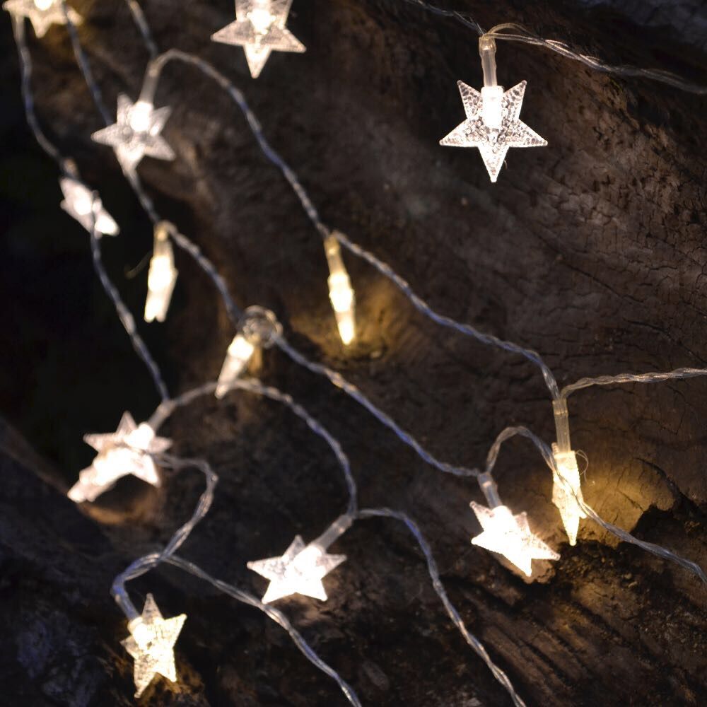 Guirnalda De Estrellas Led A Pila Guirnaldas Led A Pilas Led