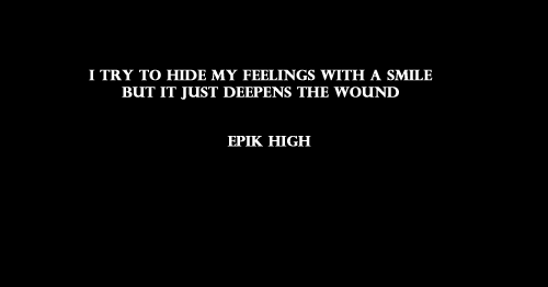 a black and white photo with the words i try to hide my feelings with a