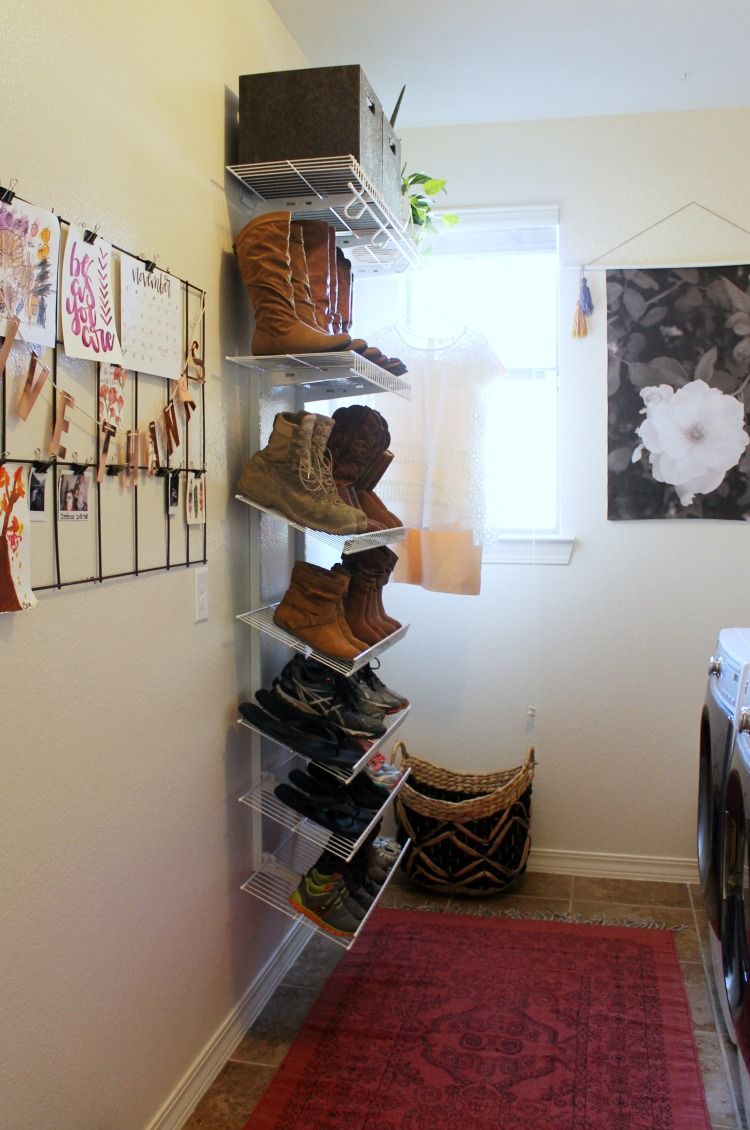 How to Organize Shoes in the Laundry Room or Mud Room Mud rooms How to Organize Shoes in the Laundry Room or Mud Room Mud rooms