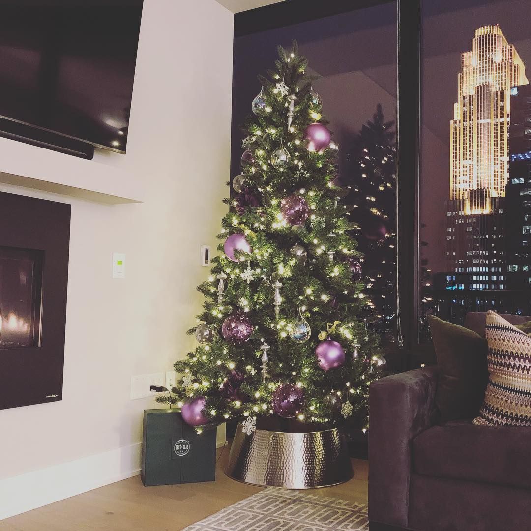 Purple Christmas Tree Theme | Christmas tree themes, Purple christmas ... Christmas Trees Decorated Purple