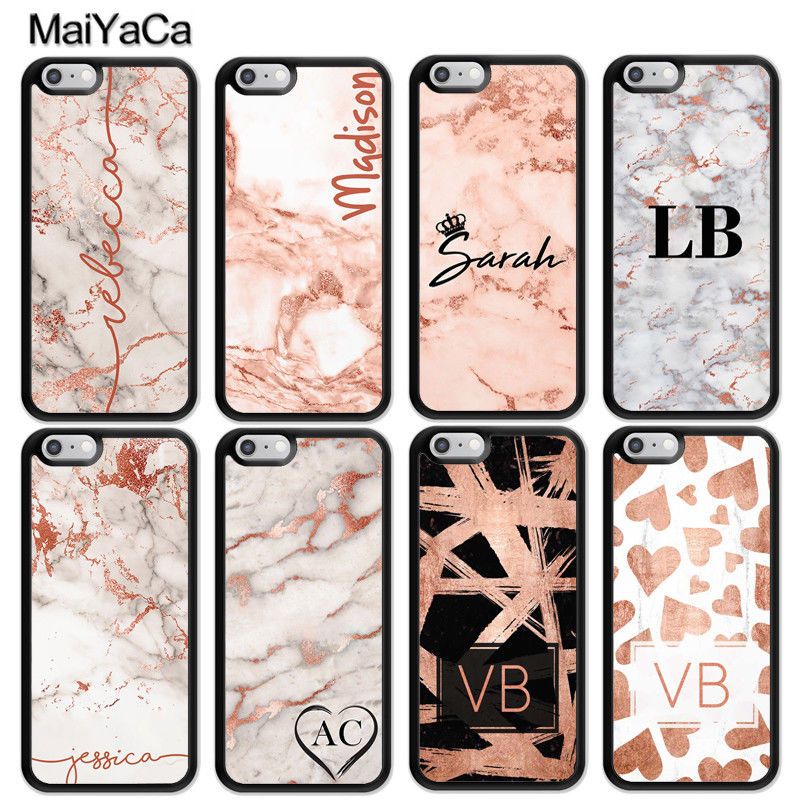 Personalised initials Name Custom Marble initial Phone Case Cover Personalised initials Name Custom Marble initial Phone Case Cover