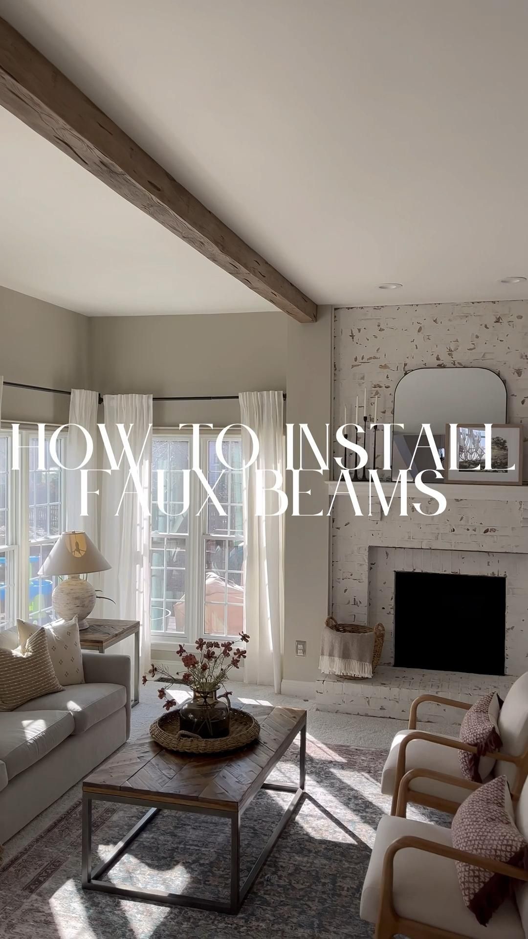How To Install Faux Wood Beams