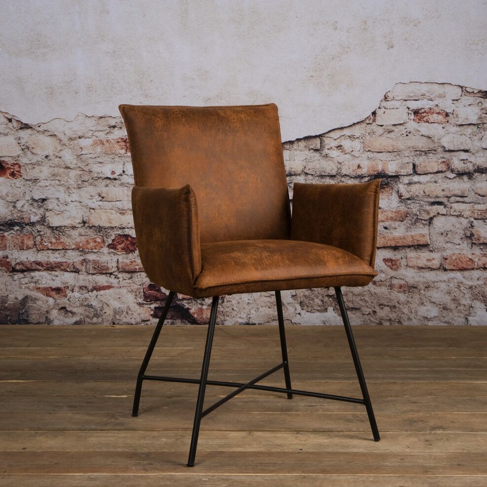 Tower Living Eetkamerstoel Trofa met armleuning • Sohome in 2020 | Eetkamerstoelen, Stoelen, Stoel met armleuning