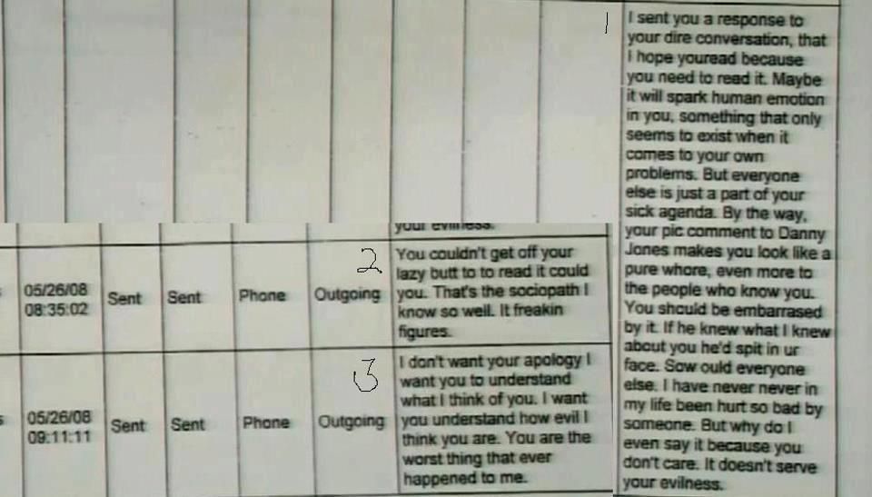read jodi arias text messages