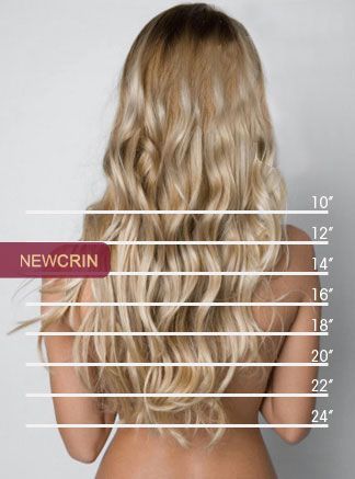Extensiones Medidas En Pulgadas Crecer Cabello Extensiones De Cabello Belleza Del Cabello