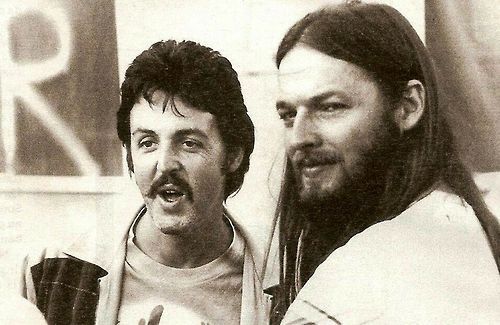 Paul Mccartney And Dave Gilmour David Gilmour Pink Floyd Paul