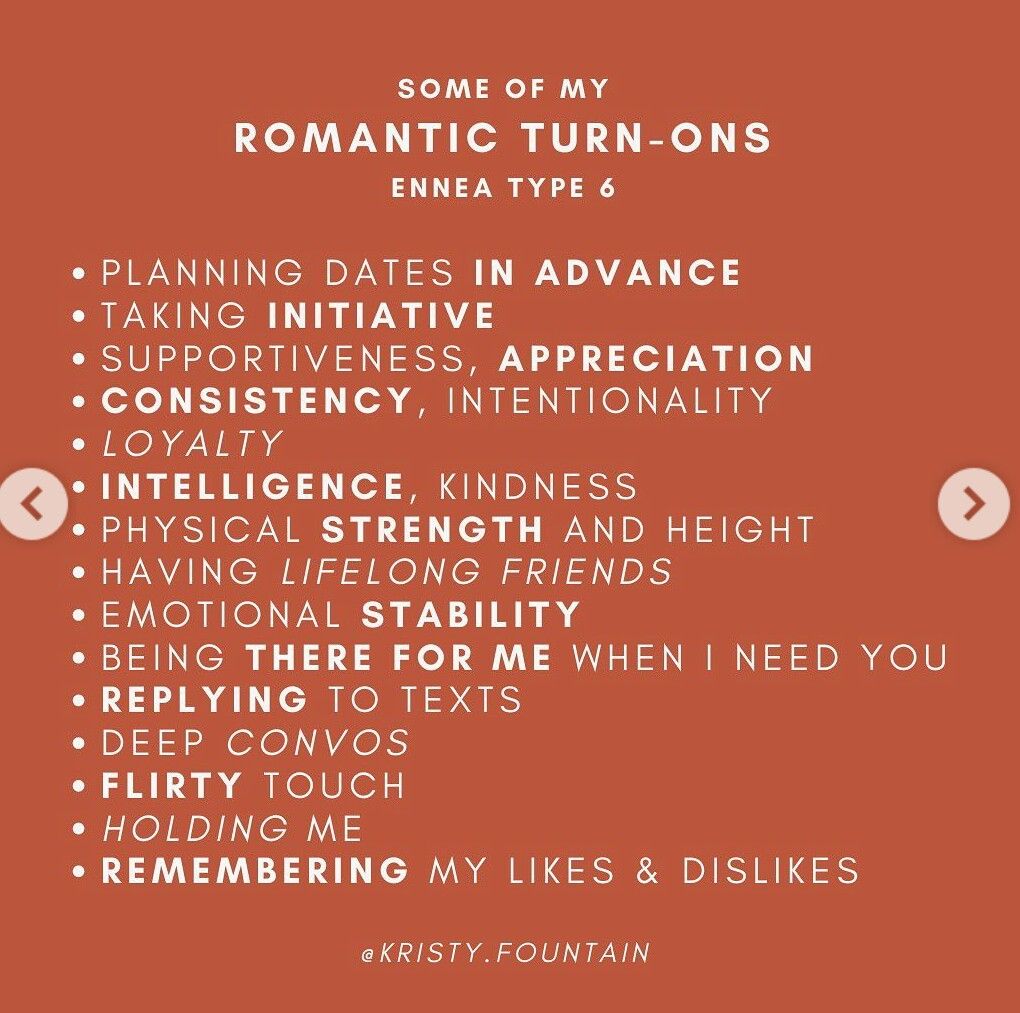 dating enneagram tip 6