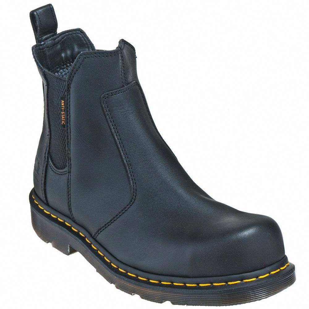 Doc Martens Men's Safety Toe R13348001 Black Slip-On Boots # ...