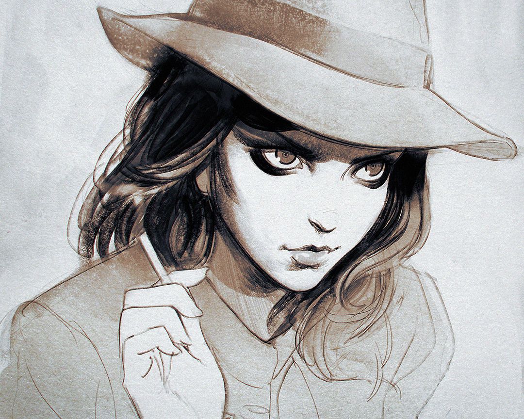 Amazing Drawings, Art Drawings, Anime Art Girl, Manga Art, Kuvshinov