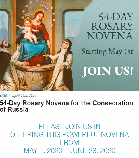 Prophecy For The End Time S Rosary Novena Novena Lady Of Fatima