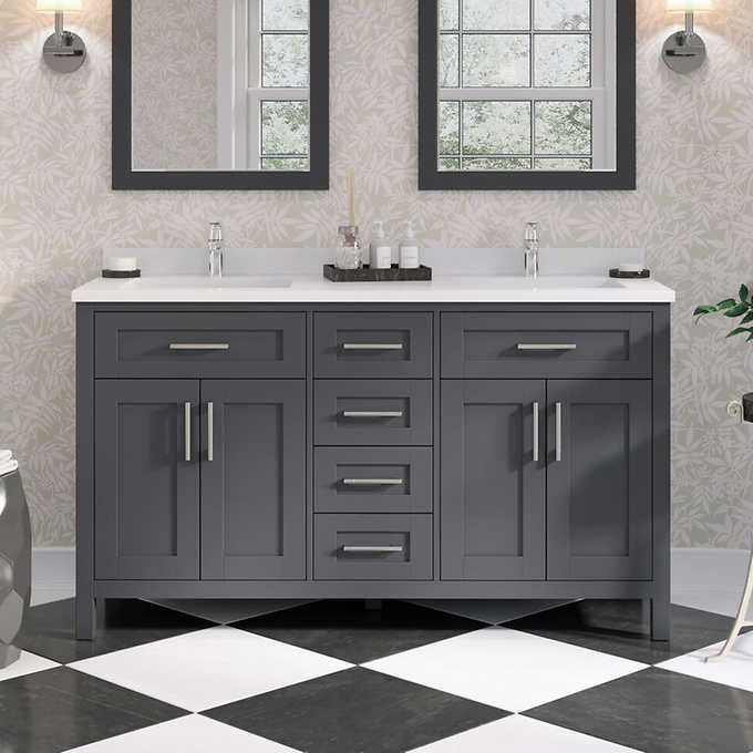 Ove Decors Lakeview 60 Vanity Grey Bathroom Ove Decors Lakeview 60 Vanity, Ove Decors Lakeview 60 Vanity
