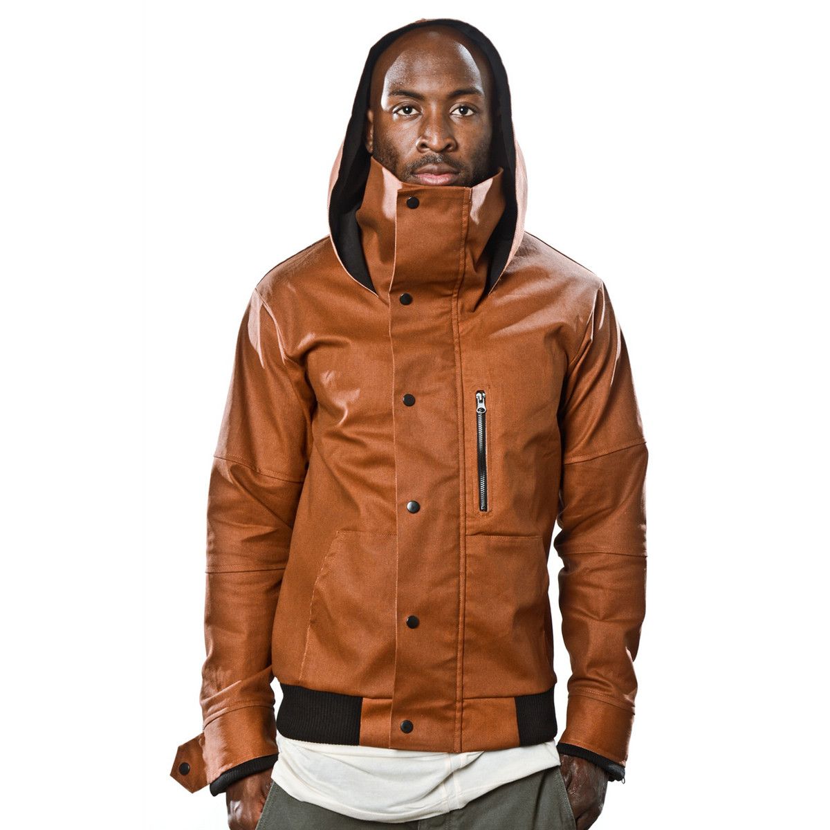 Download This jacket is fresh! Fab.com | Canvas Mock Neck Jacket Copper | Mock neck jacket, Men, Fab life