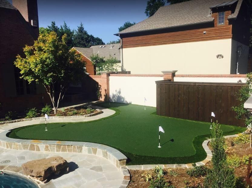 Backyard Putting Greens What To Expect During Artificial Turf Installation Near Me Best Artificial Grass Installing Artificial Turf Backyard Putting Green