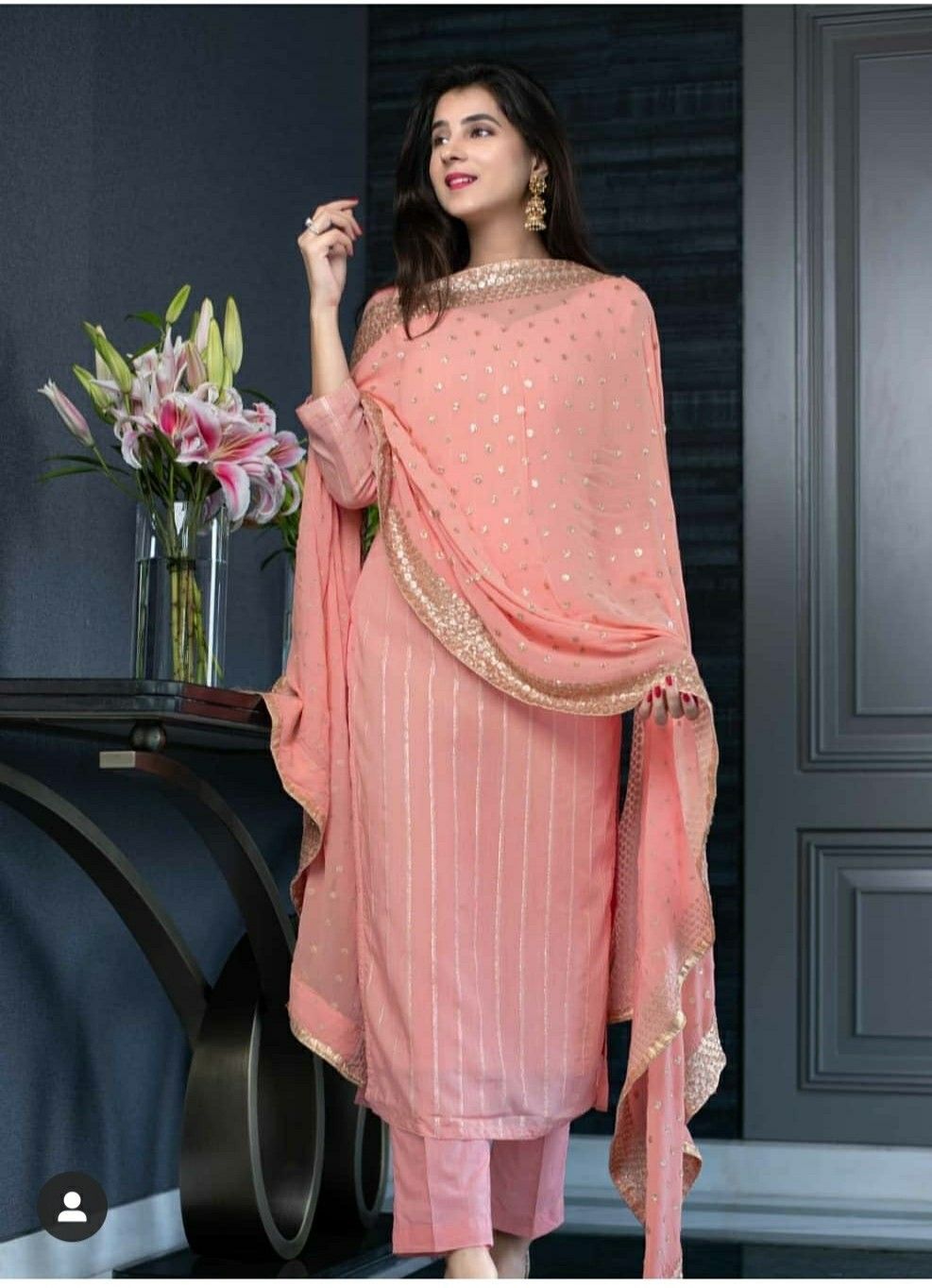 Details about / Kurti Dupatta Pajama Modern Wear Dress Material Indian Pakistani Women Party Use