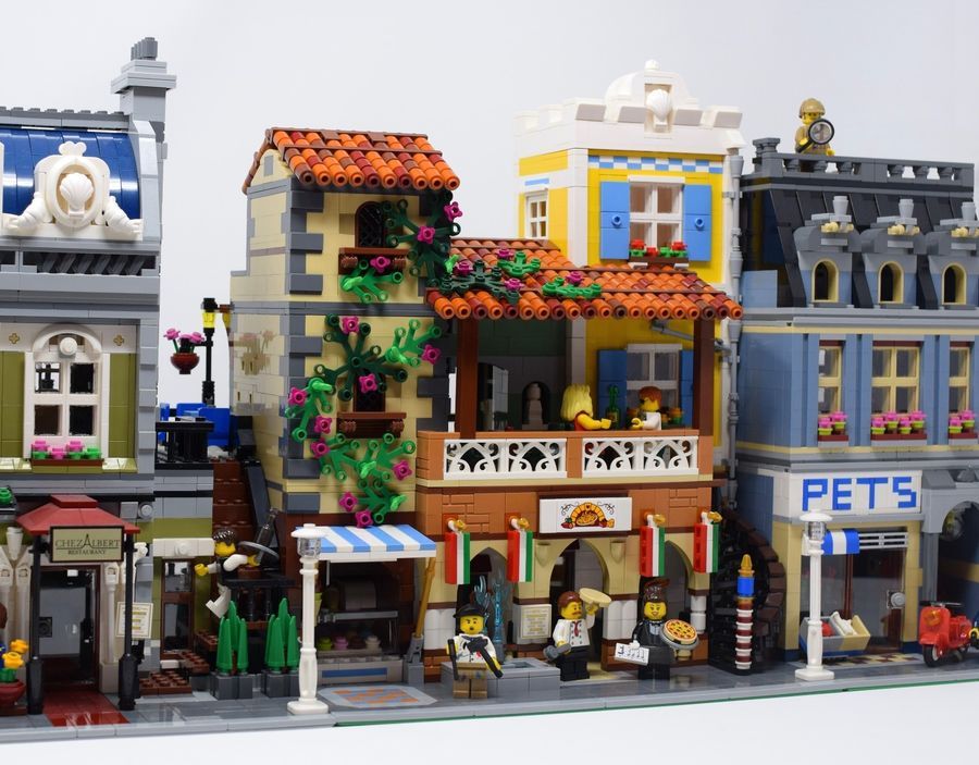 Pizzeria Modular Italian Restaurant CUSTOM INSTRUCTIONS ONLY for LEGO Bricks