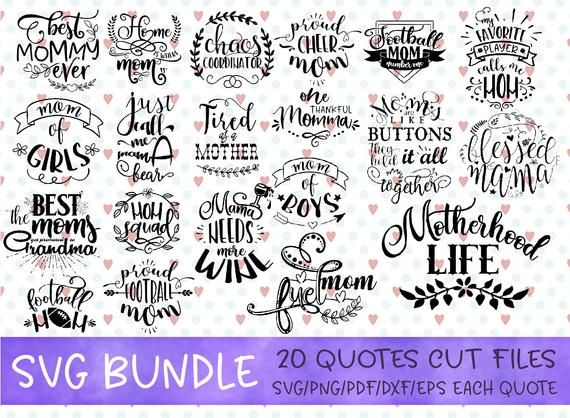 Download Svg bundle files mom bundle svg Commercial use svg dxf png ...