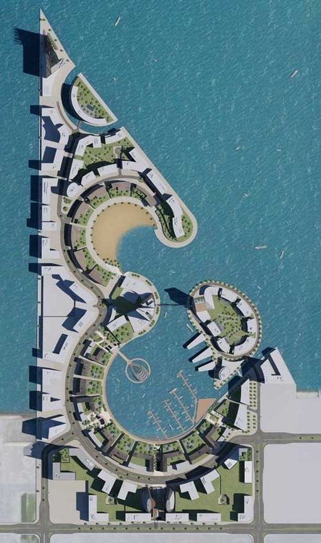 Hok S Masterplan Design For Water Garden City In Bahrain 2020