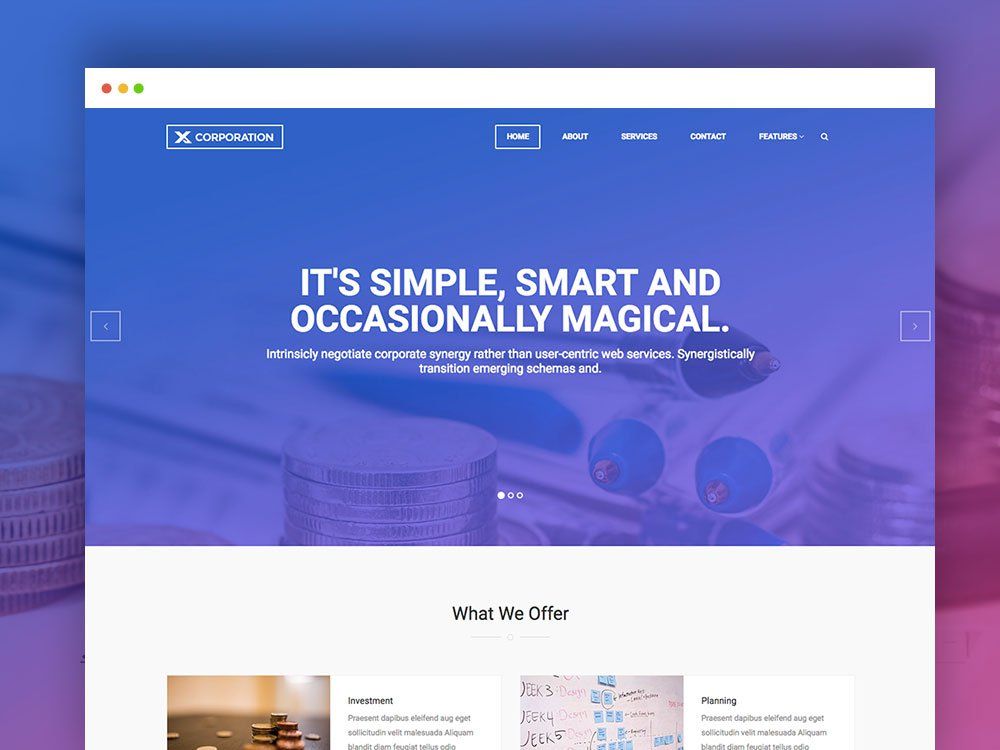 Free Bootstrap HTML Template For Business Agency Business