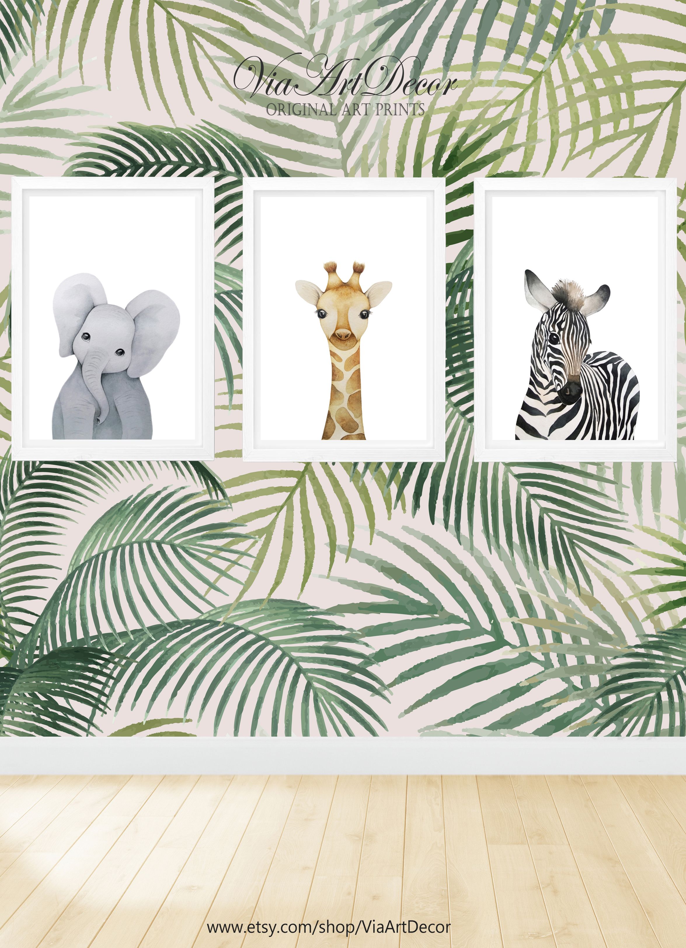 Safari Animals Set Of 3 Print Nursery Wall Art Printable Zebra Etsy In 2021 Safari Animal Prints Nursery Nursery Wall Art Printable Safari Animal Prints