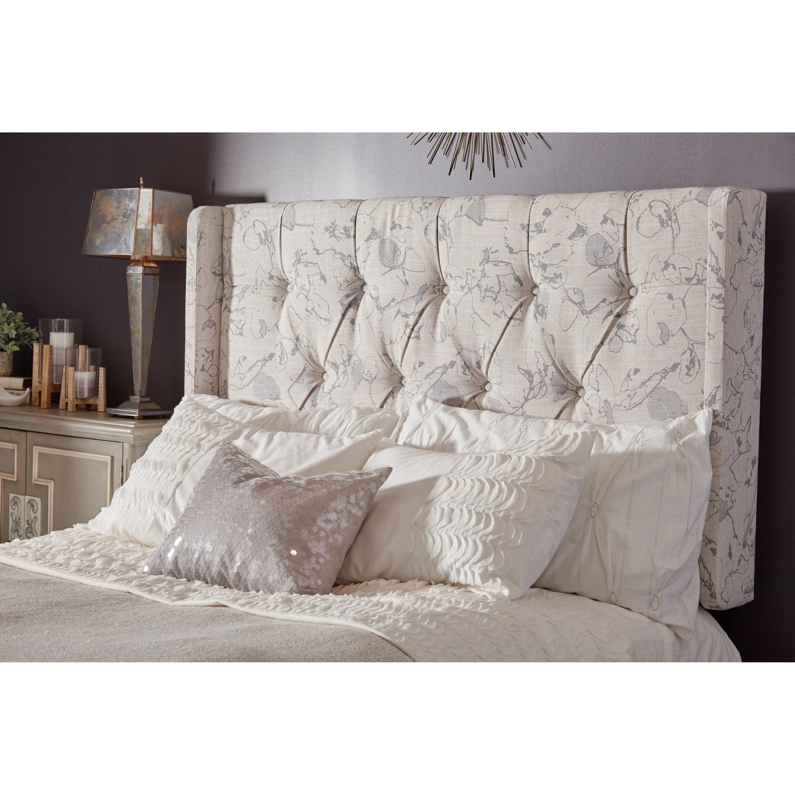 Right2home Lorena Dune Shelter Button Tufted King Headboard In 2020 Tufted Upholstered Headboard Upholstered Headboard Colorful Headboard