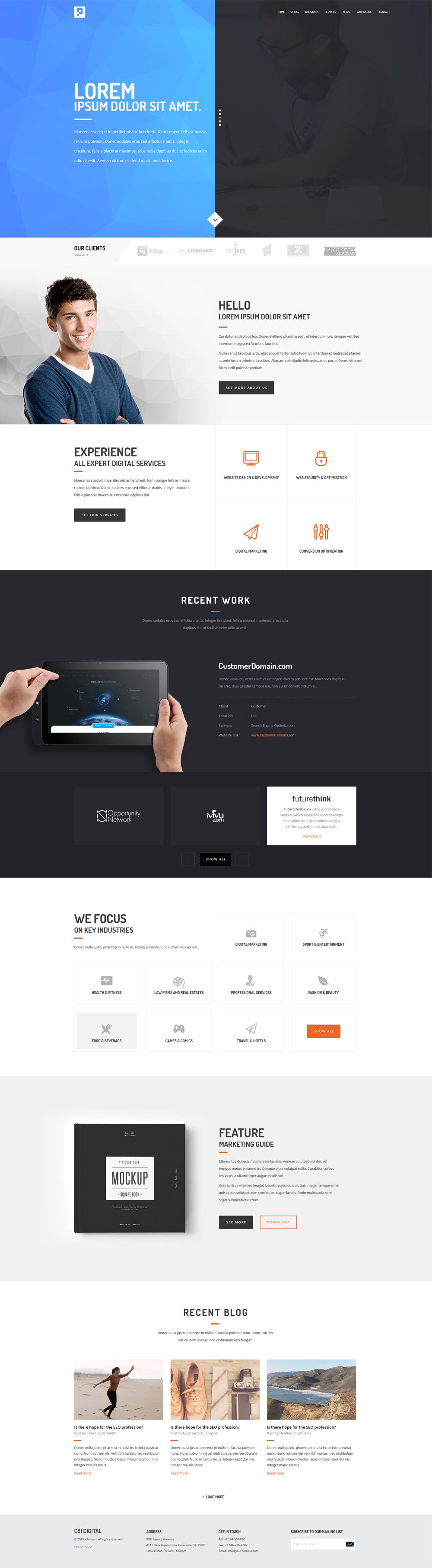 author web template