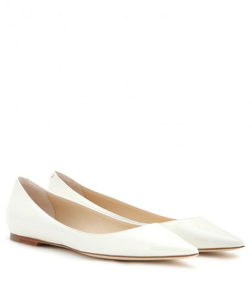 Wedding Flats - Jimmy Choo Alina patent leather ballerinas • $550.00 ...