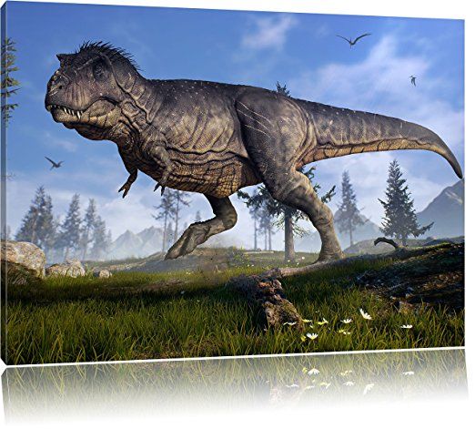 T-Rex Dinosaurier in der Natur, Format 60x40 auf Leinwand, XXL - wandbilder wohnzimmer xxl T-Rex Dinosaurier in der Natur, Format 60x40 auf Leinwand, XXL - wandbilder wohnzimmer xxl
