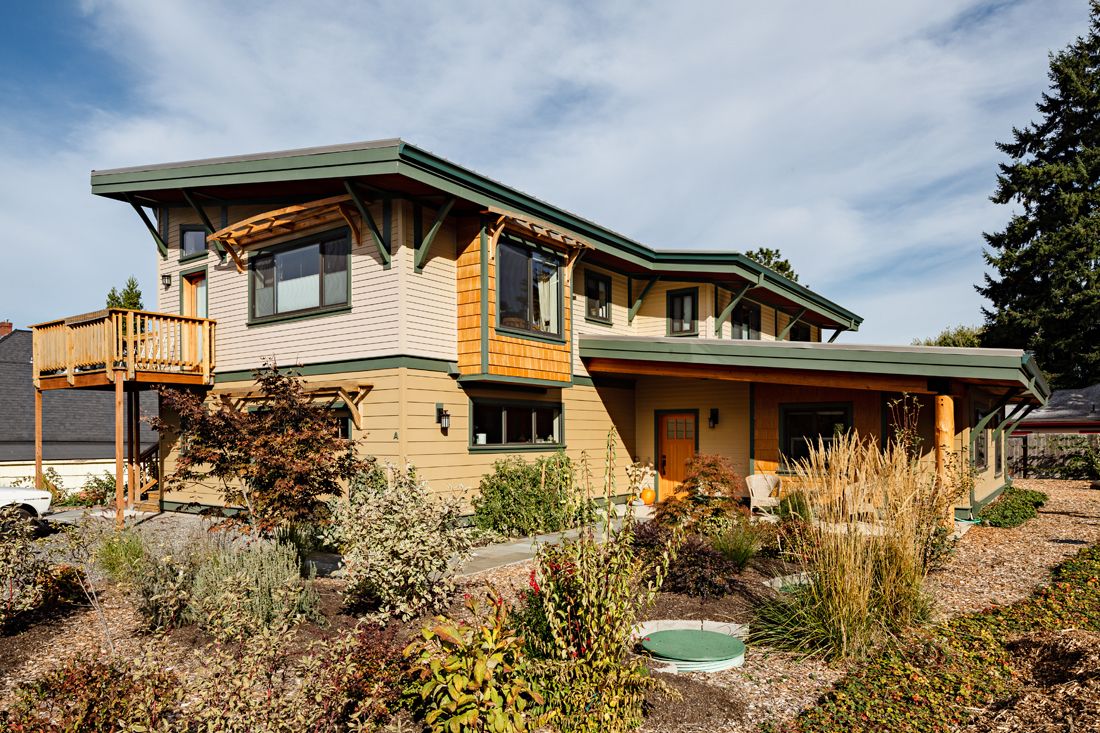 This LEED Platinum home was the first building constructed entirely of