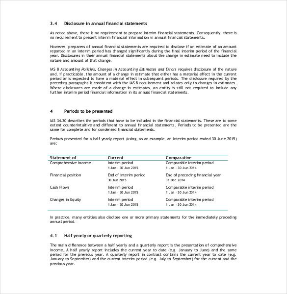 10+ Financial Report Templates Free Printable Excel, Word PDF