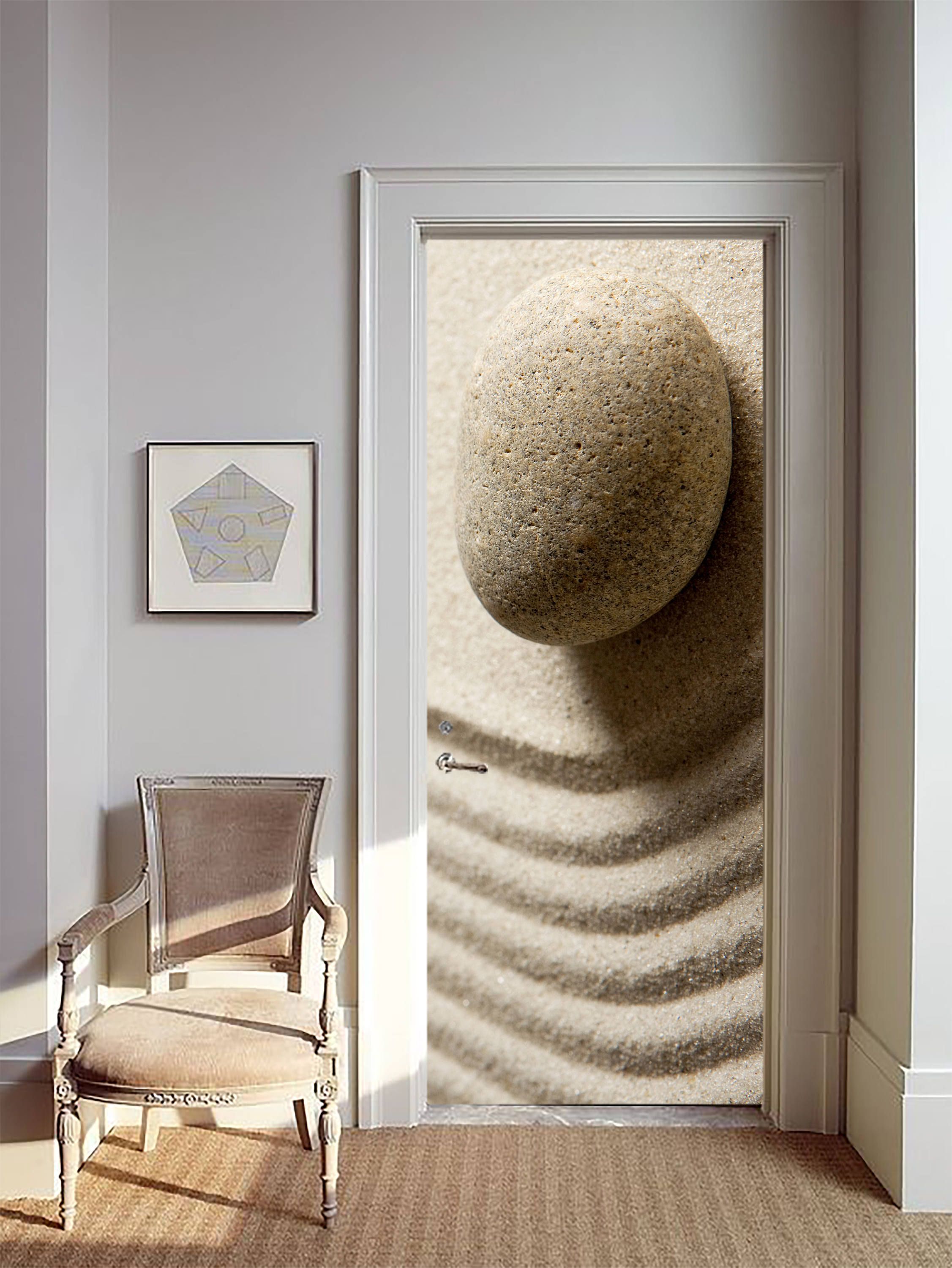 Removable Wallpaper Mural Peel & Stick Door Sticker Zen Beauty by