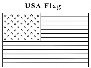 Download American Flag Coloring Page Kindergarten | free printable ...