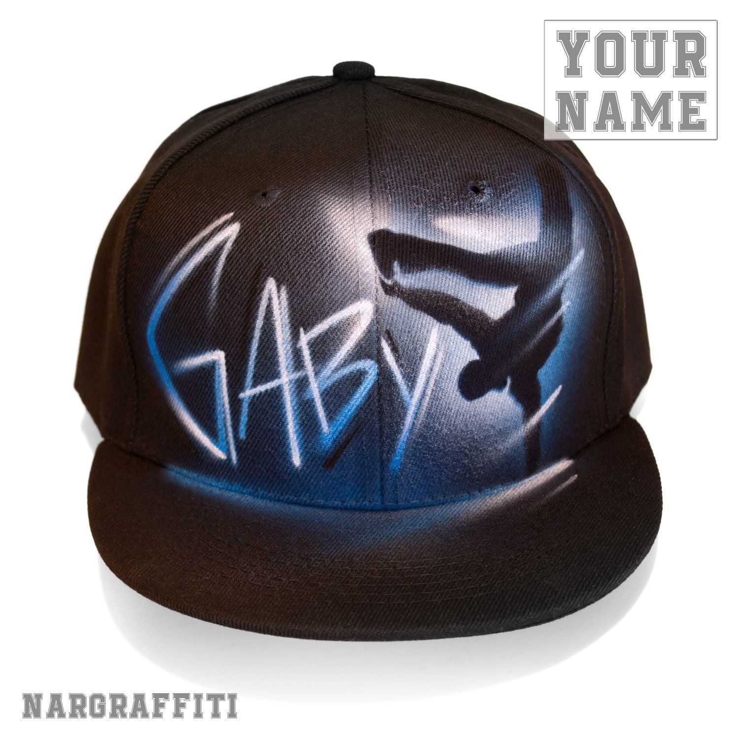 Personalized Airbrushed White Beanie Hat Ski Cap Girls Birthday Hip Hop Dance Personalized Airbrushed White Beanie Hat Ski Cap Girls Birthday Hip Hop Dance