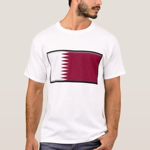 Qatar Flag T-Shirt | Zazzle.com | Qatar flag, T shirt, Flag tshirt