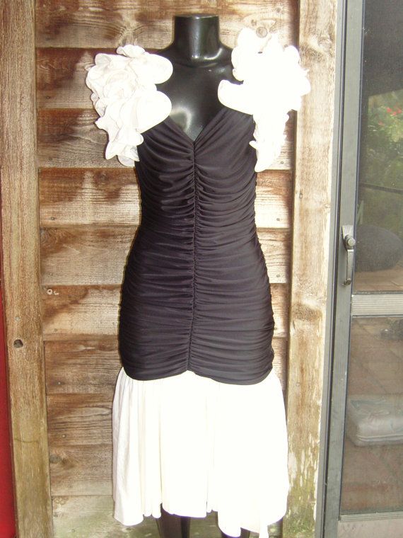 Vintage Cocktail Dress Vintage Party Dress Vintage 1980s Black Evening Dress Cattiva New York Vintage Black Tie Event Dress