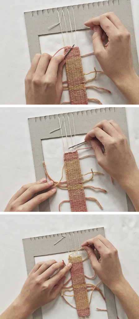 HOW TO WEAVE ON A SIMPLE LOOM