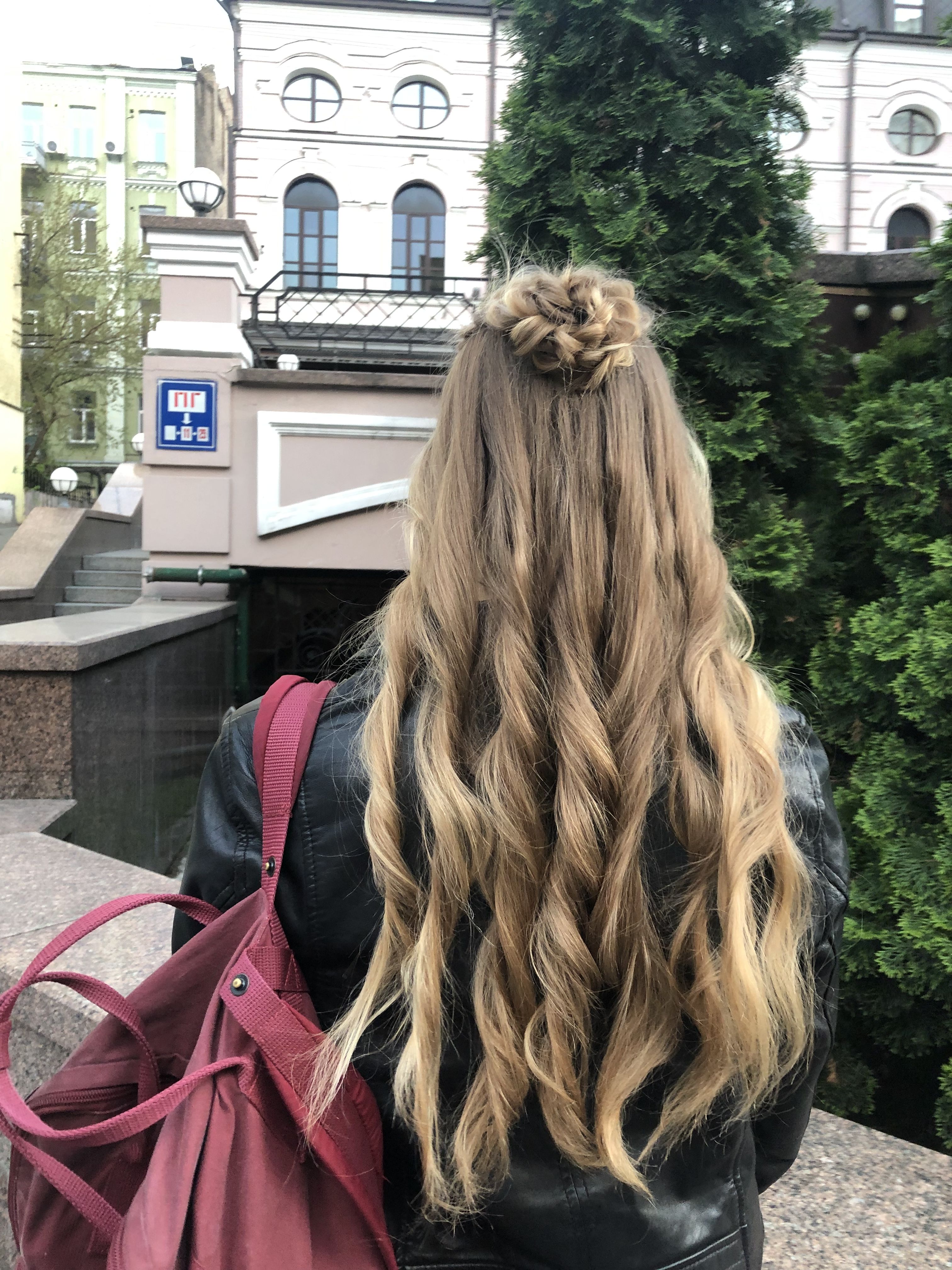 Perfect every day hairstyle ,idea for hairstyle | Повседневные прически ... Небрежные Косы