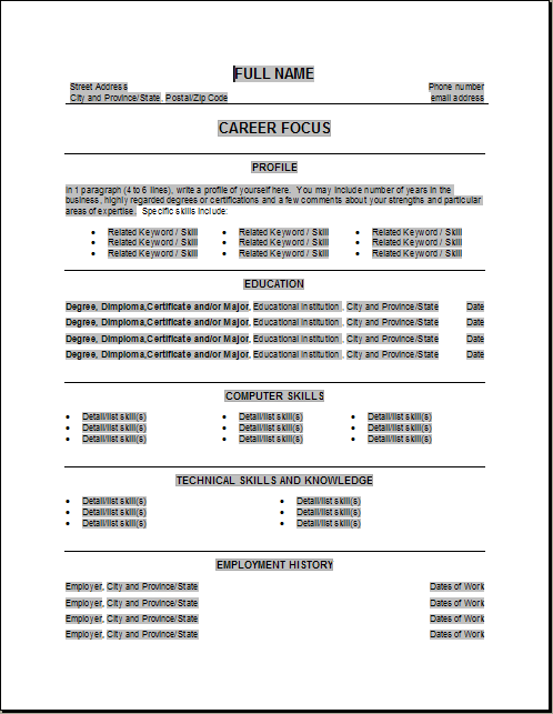 Career Focus For Resume Stunning Resume Examples To Make Your Resume Powerful Resume Examples . Career Focus For Resume Simple Resume Examples To Make Your Resume Powerful Resume Examples .