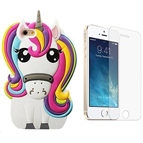 coque iphone 7 licorne 3d