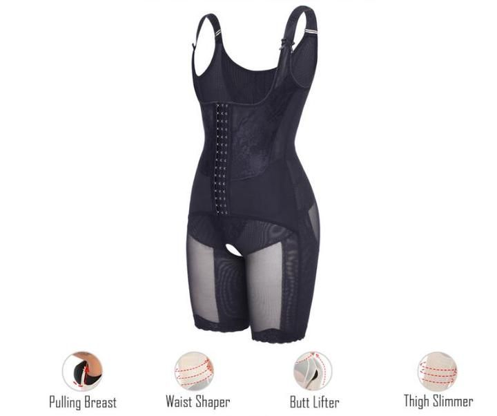 Full Body Shaper Seamless Thigh Corset & Tummy Control Slimming Bodysu – MomProStore Slim Bodysuit, Bodysuit Lingerie, Black Bodysuit, Black Corset Top, Black Laces, Sexy Corset Dress, Glamour Party, Full Body Shaper, Steampunk Dress