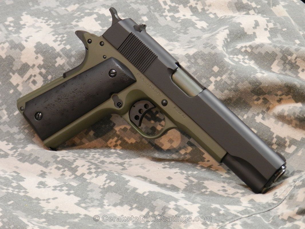 Cerakote Mil-spec OD Green and Graphite Black Home Defense, Guns And Ammo, ...