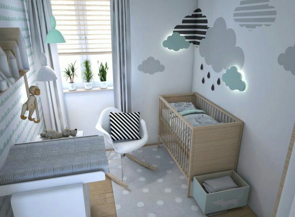 Quarto De Bebe Verde Agua E Cinza Pin de Bia em Nursery / habitación de bebé | Decoração de quarto de