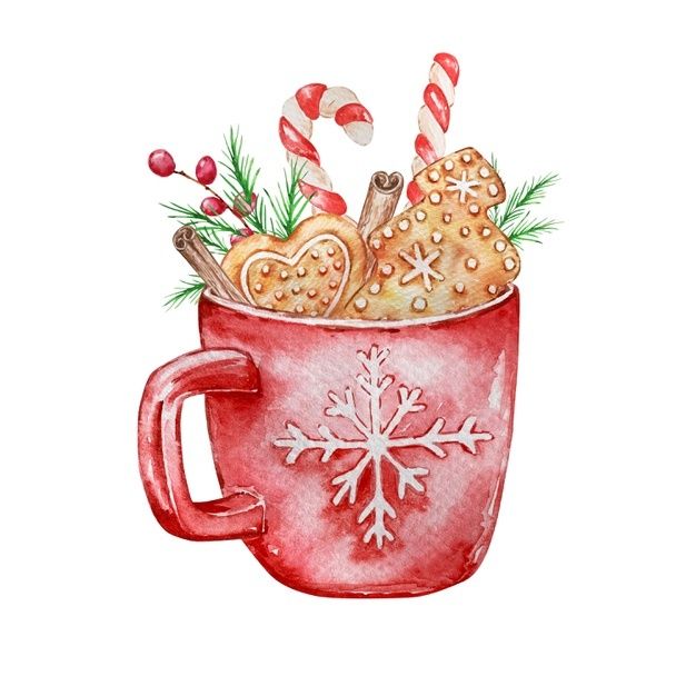 Watercolor isolated illustration of chri... | Premium Vector #Freepik #vector #watercolor #christmas #winter #holiday Christmas Card Art, Watercolor Christmas Cards, Christmas Drawing, Christmas Paintings, Christmas Clipart, Christmas Stickers, Watercolor Cards, Christmas Printables, Christmas Magic